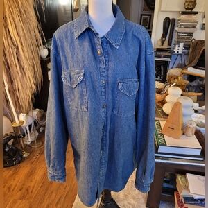 Club Room Light Blue Denim Shirt
